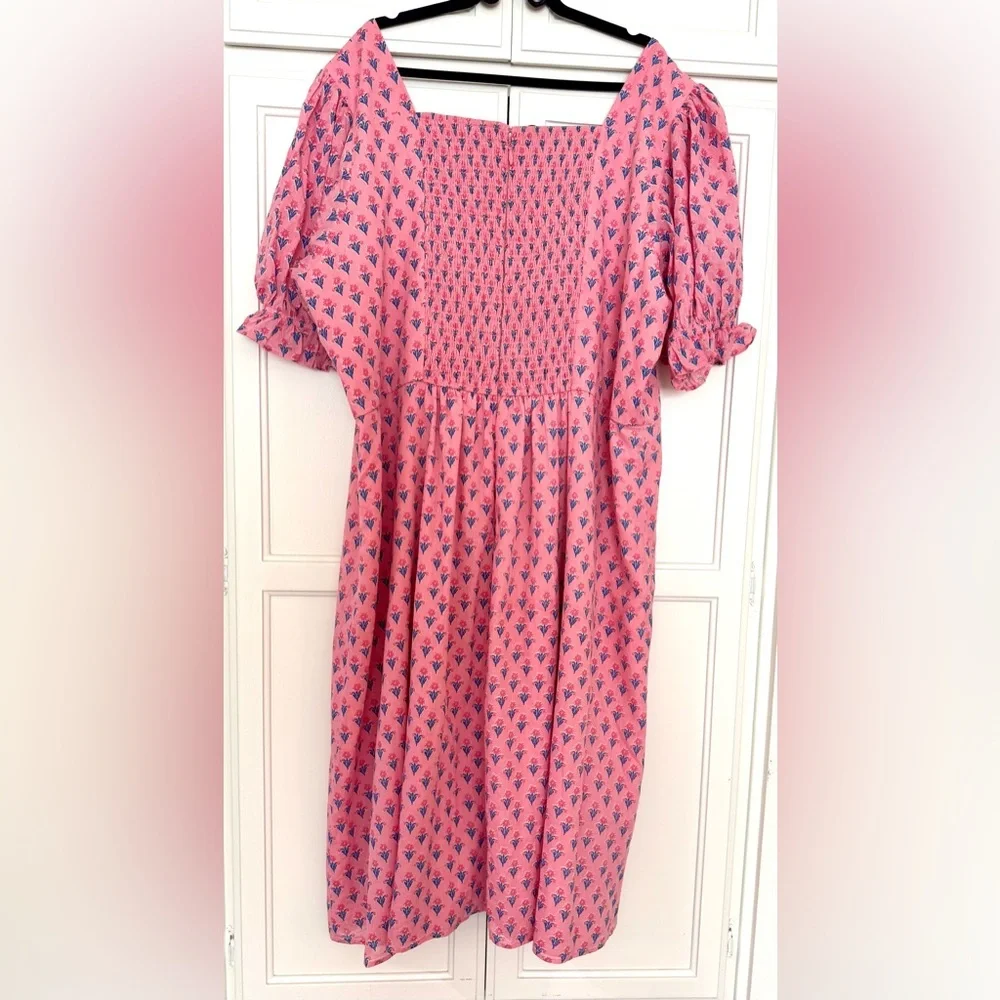Ivy City Co Catalina Floral Midi Dress in Pink - Picture 8 of 11